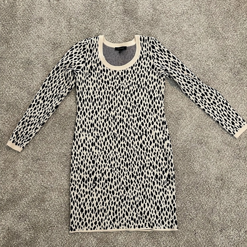Ann Taylor leopard sweater dress